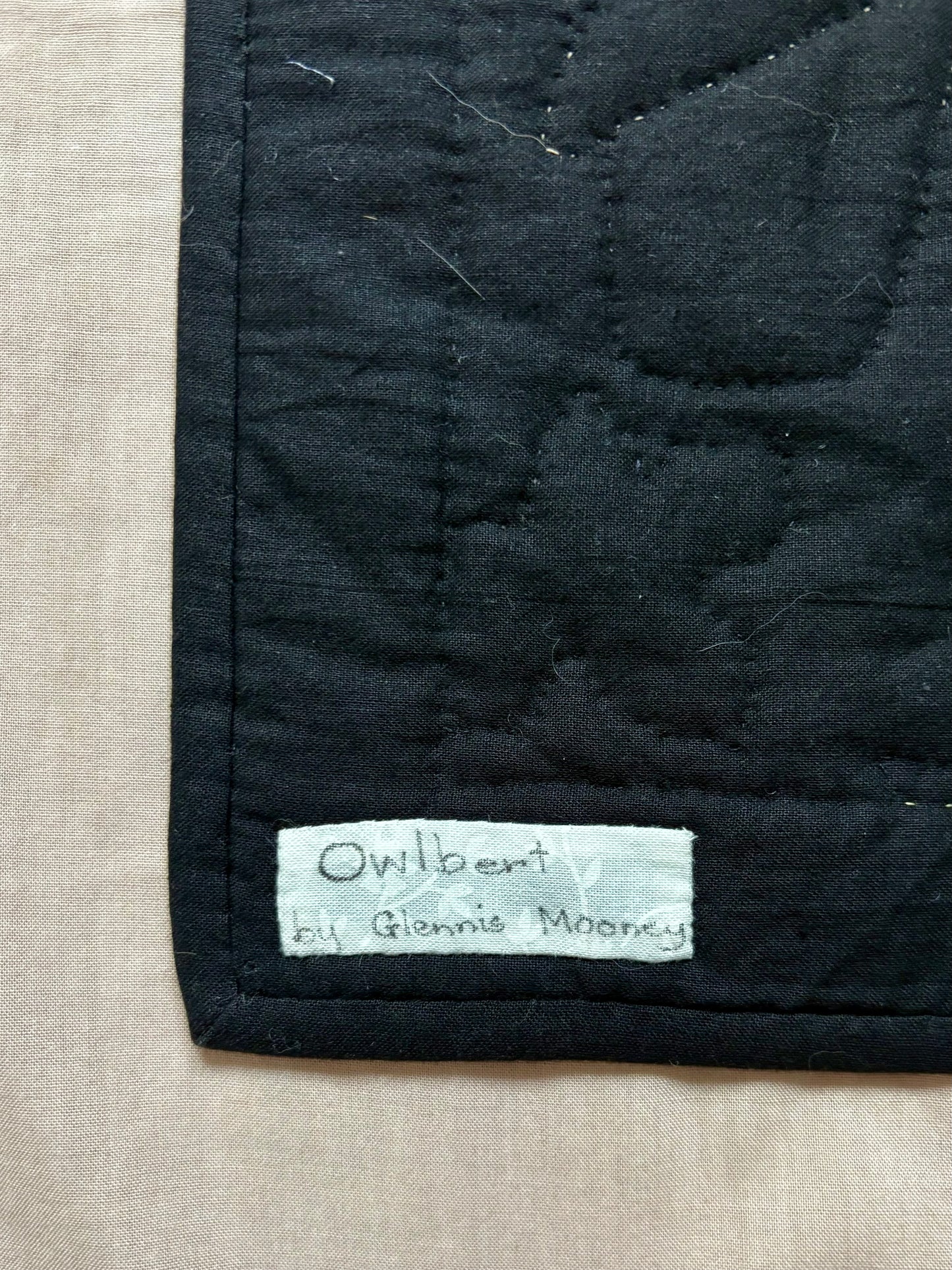 “Owlbert” Handmade Quilt Wall Hanging