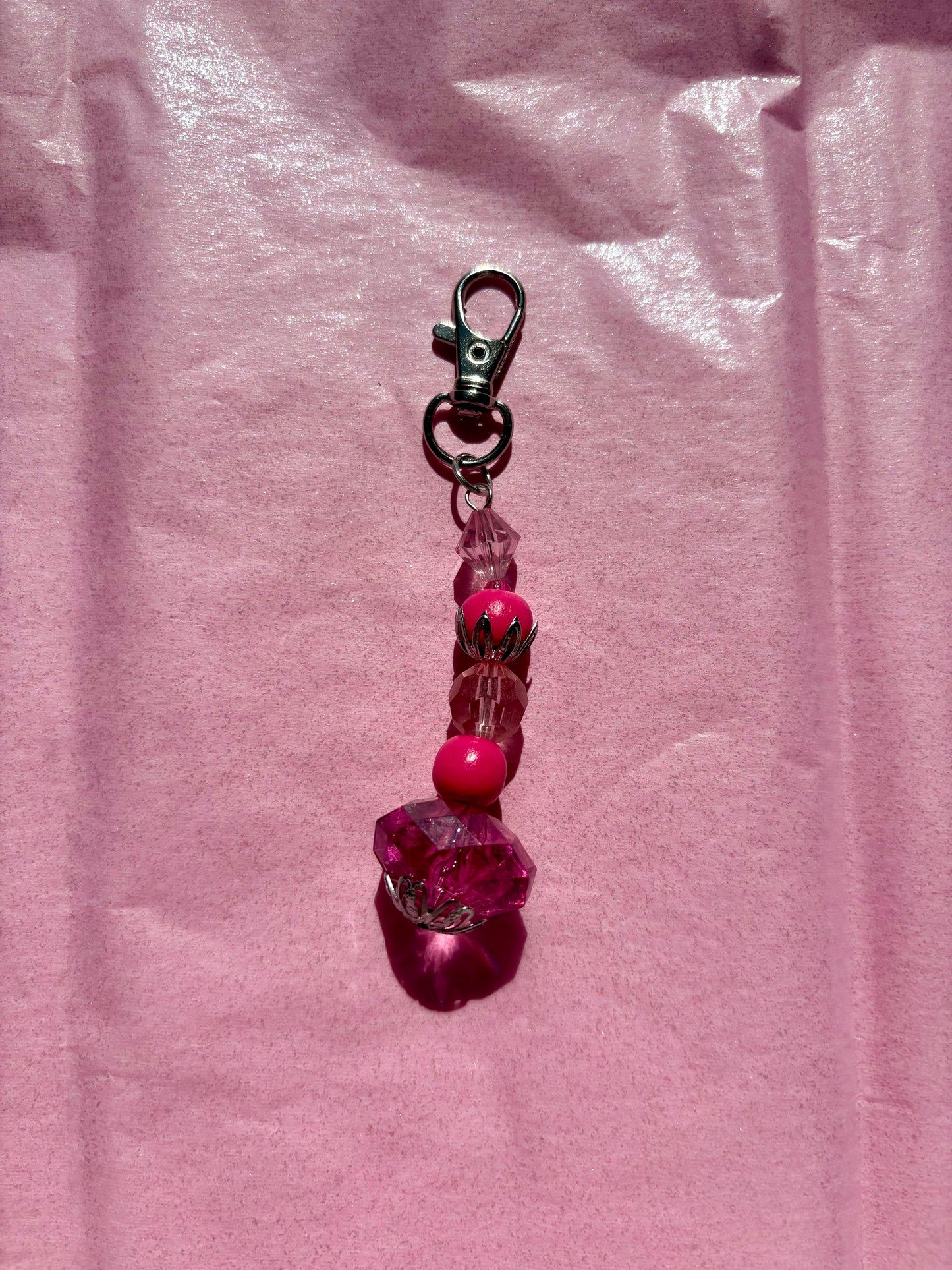 Mini clip keychain | Pink