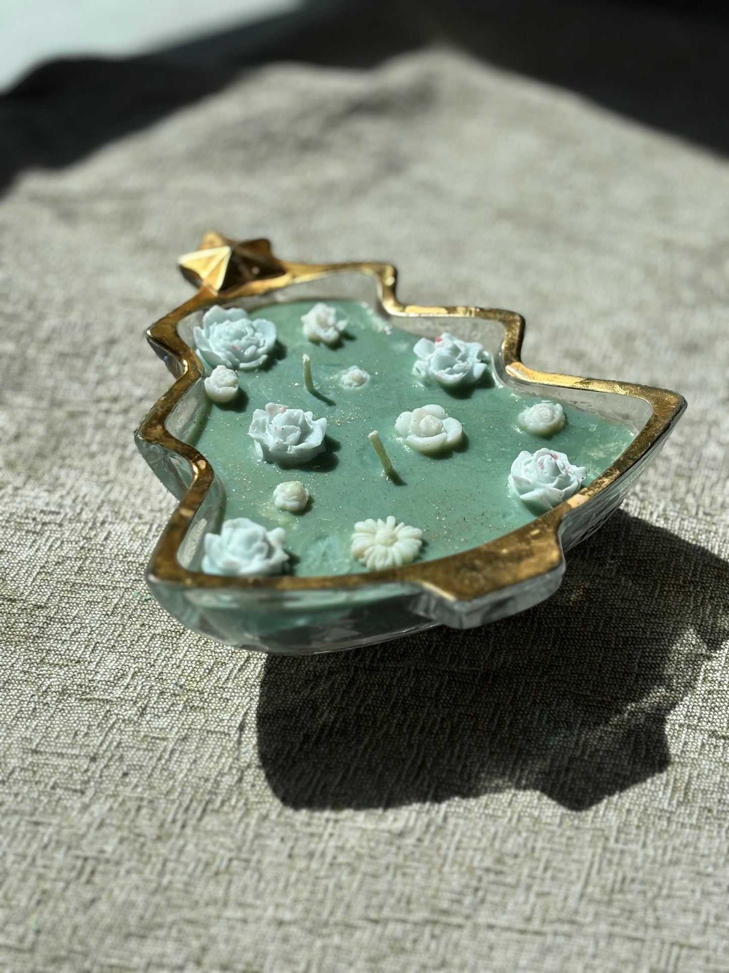 Upcycled Scented Candle | Christmas Tree