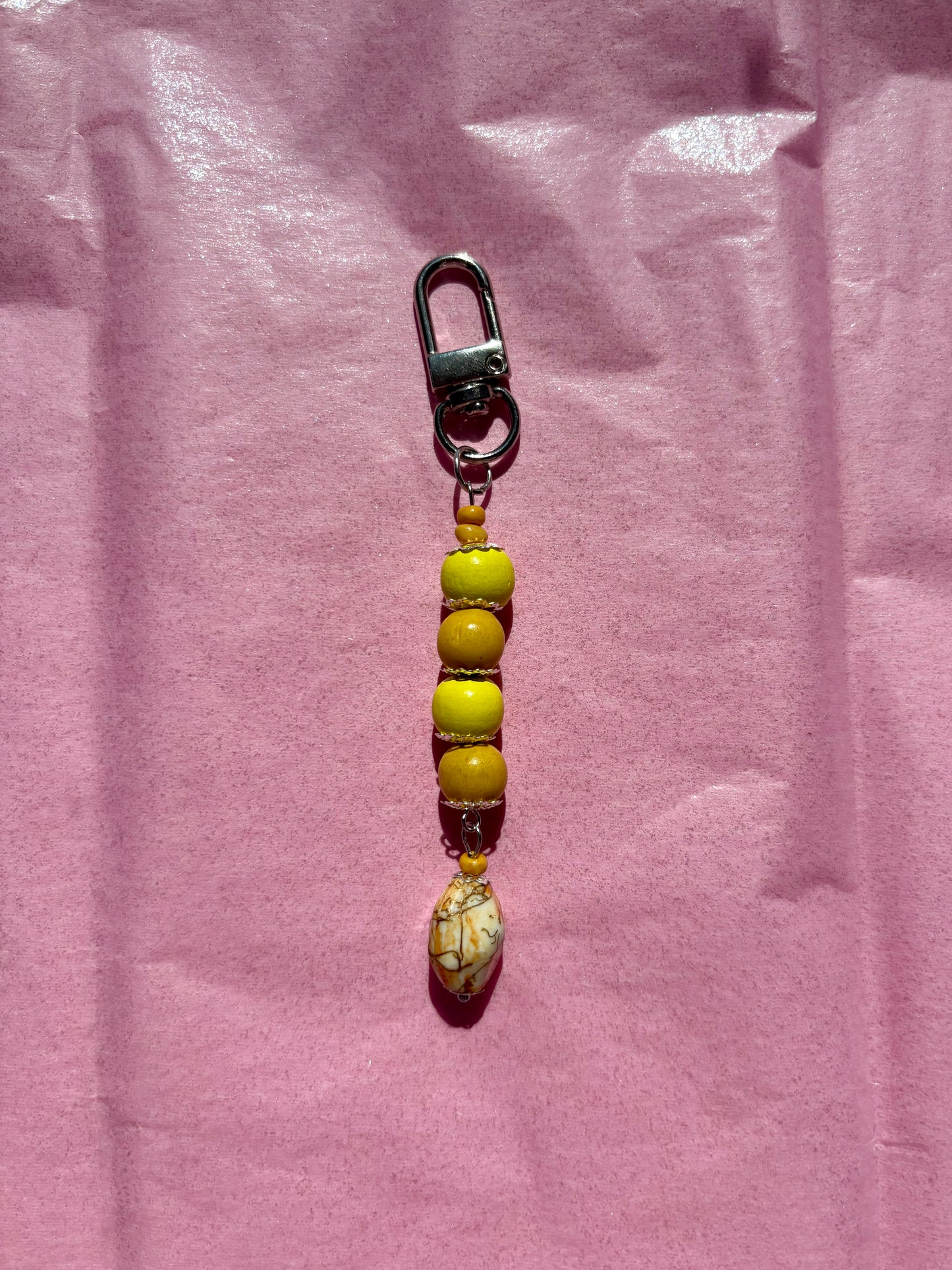 Mini clip keychain | Yellow