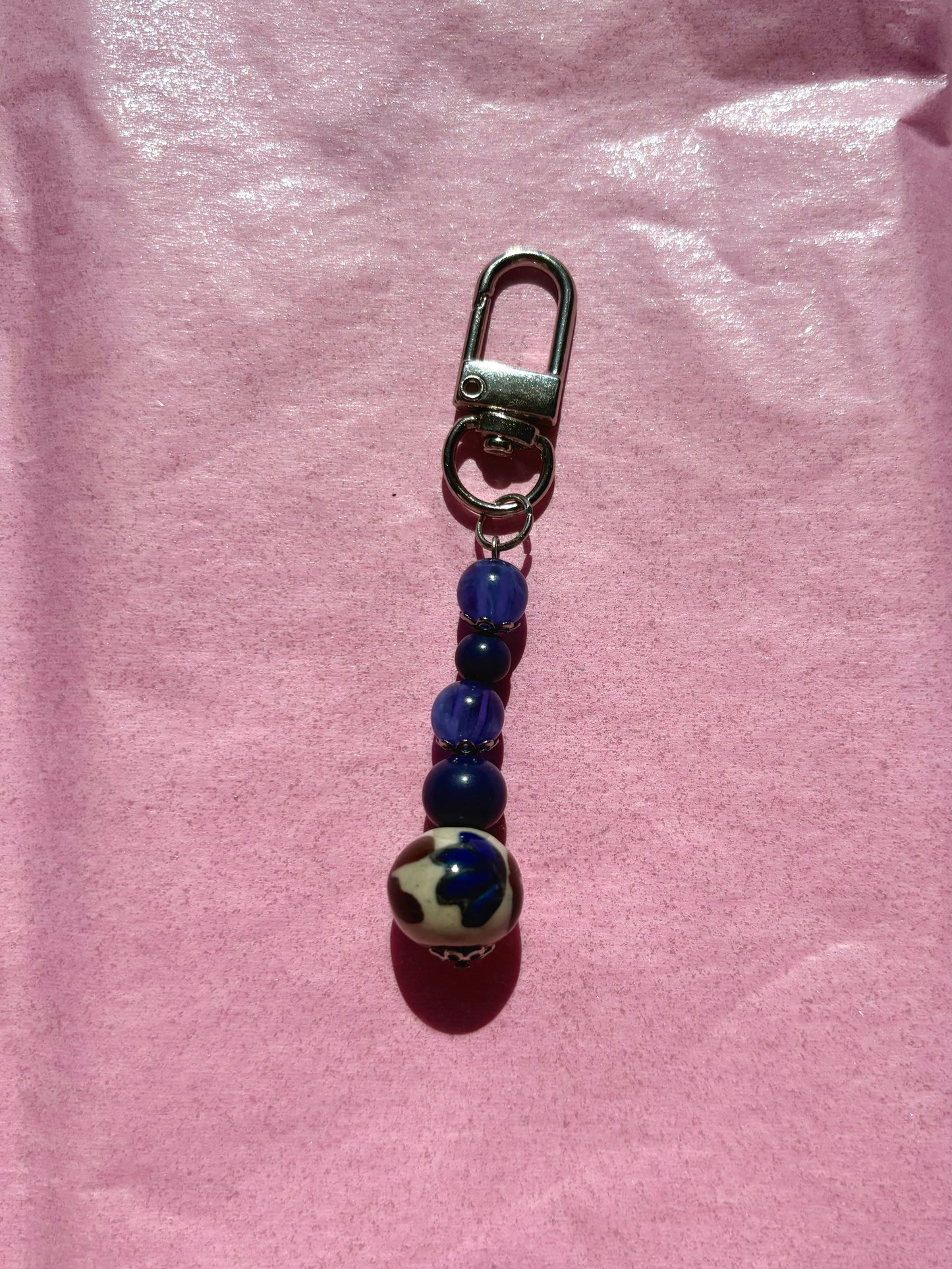 Mini clip keychain | Blue
