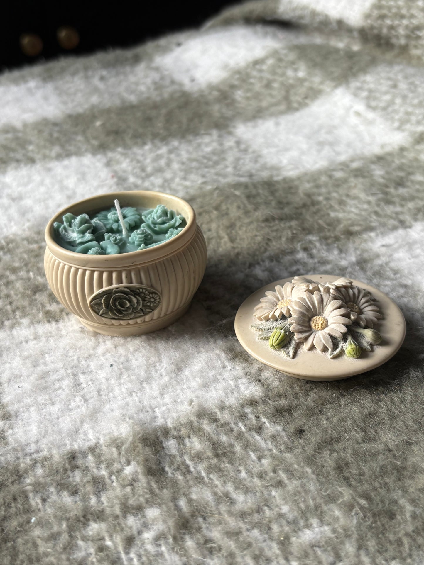 Upcycled mini candle