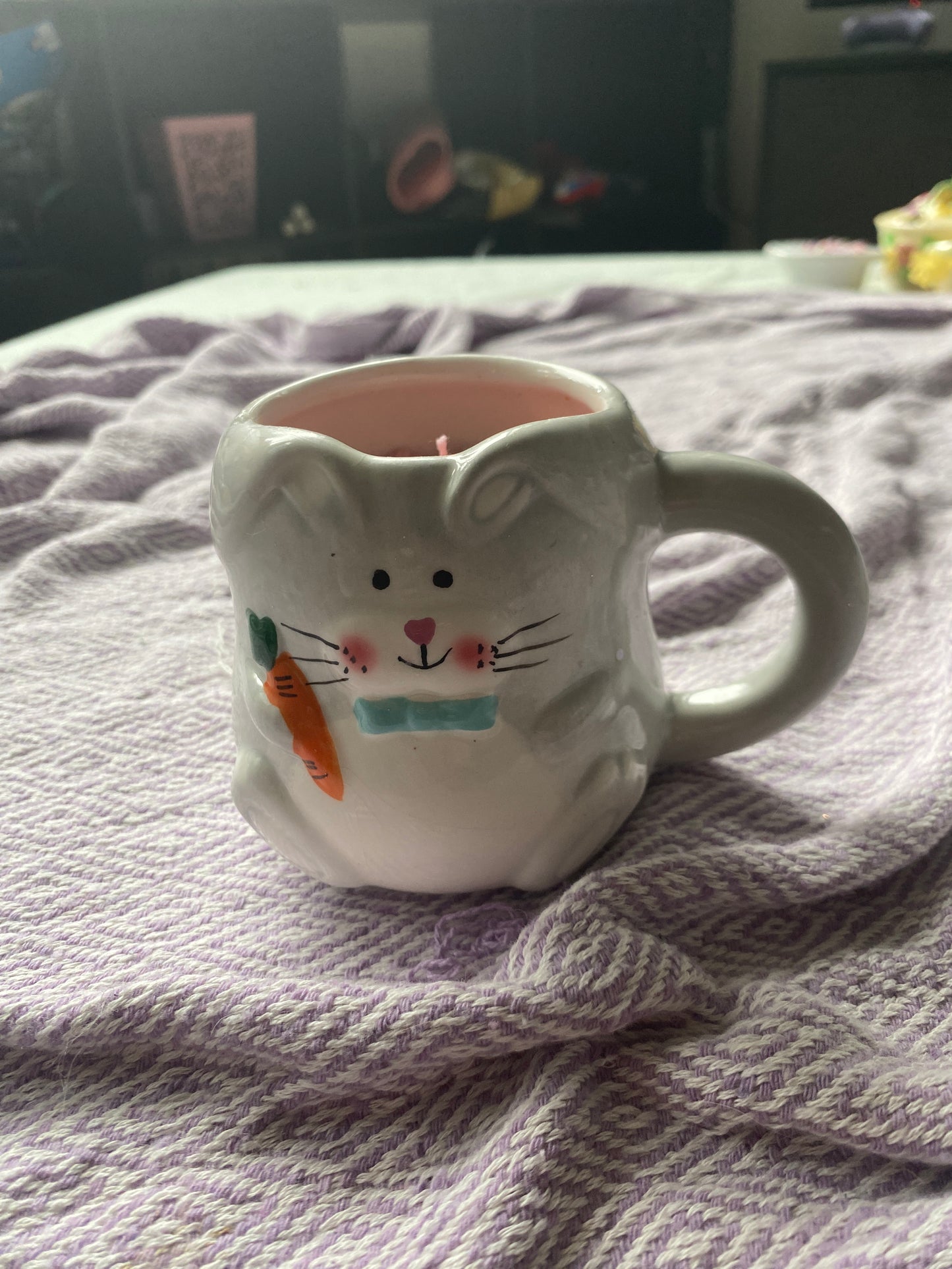 Easter bunny candle