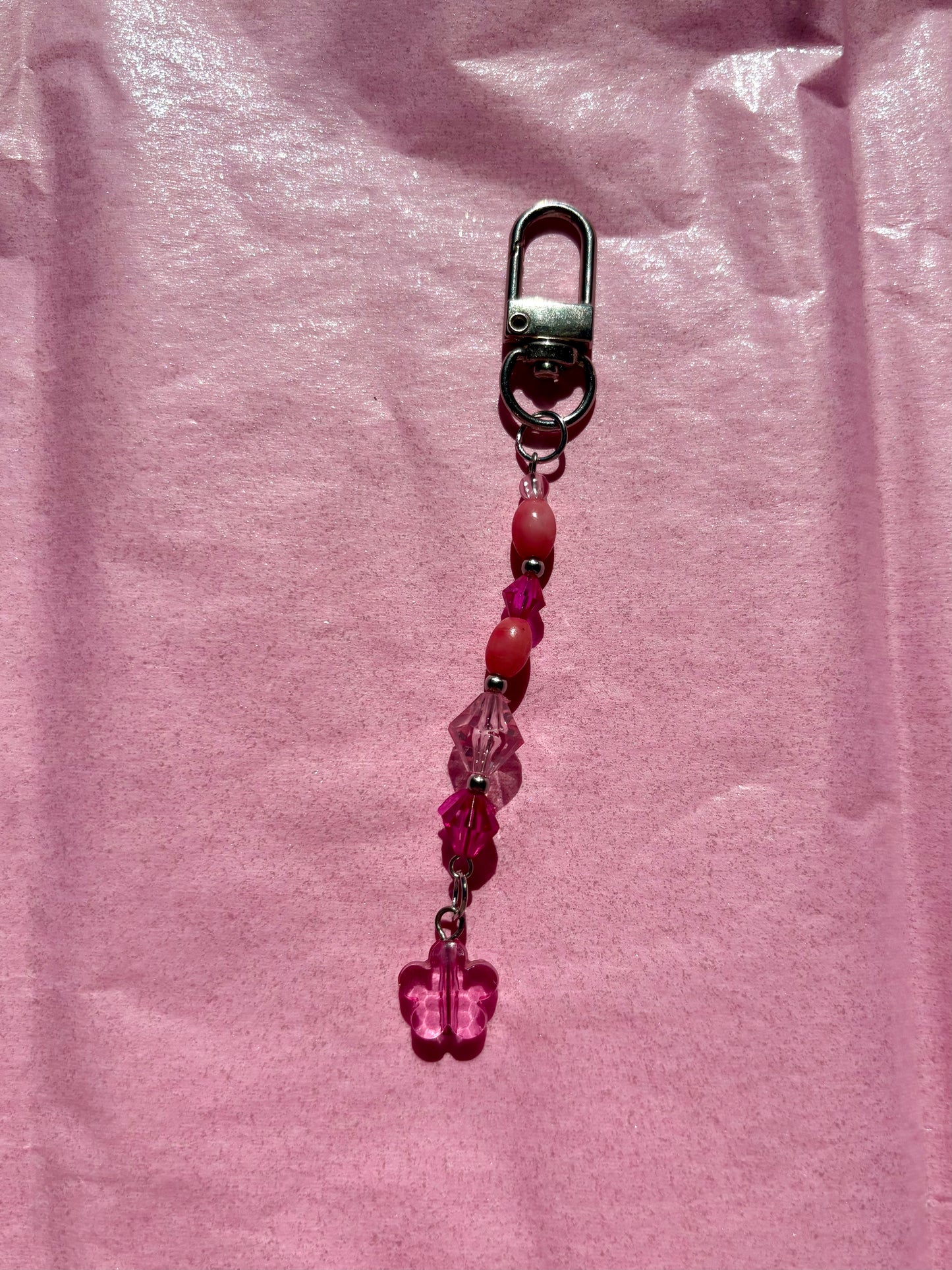 Mini clip keychain | Pink
