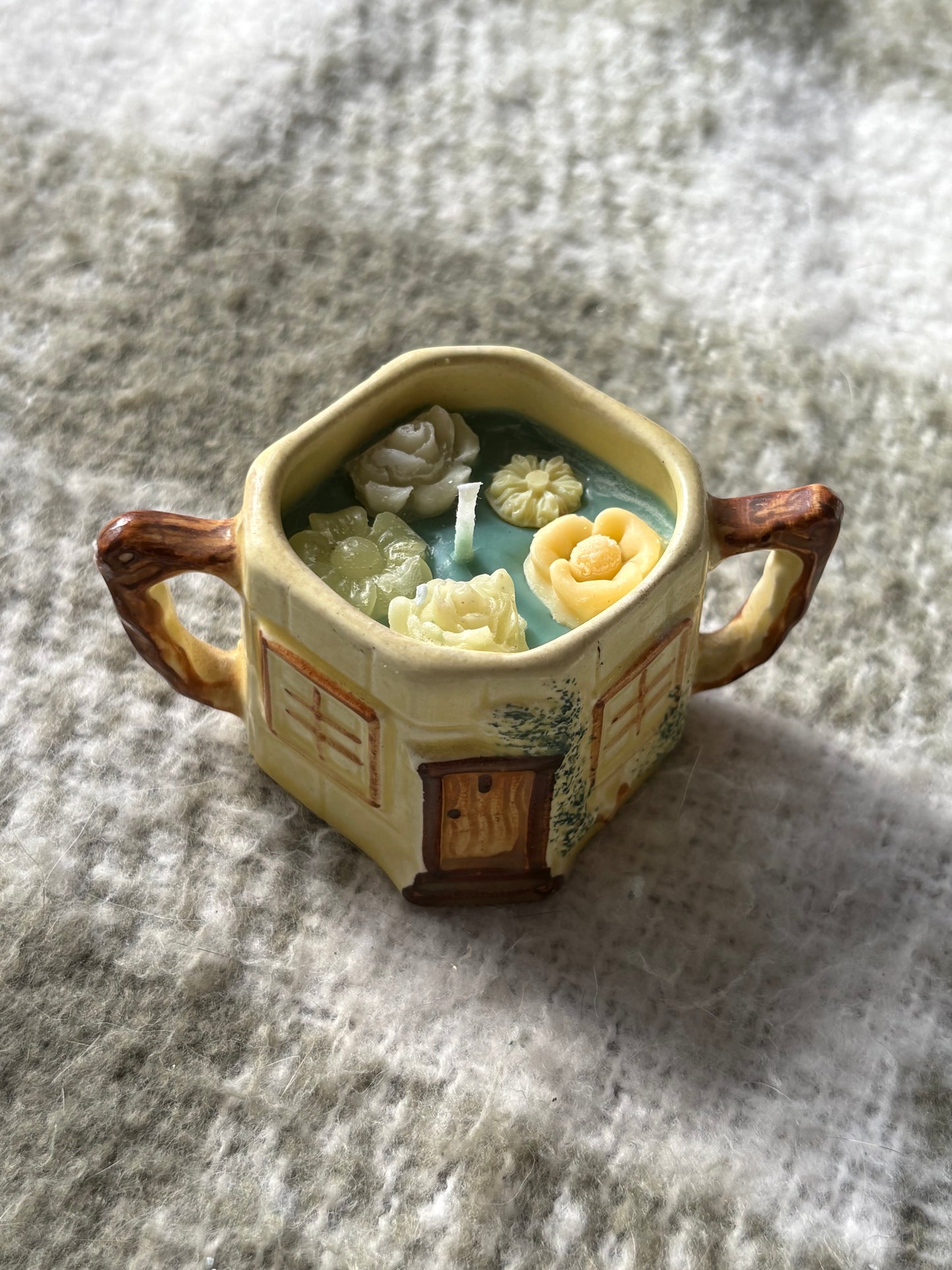 Upcycled mini candle