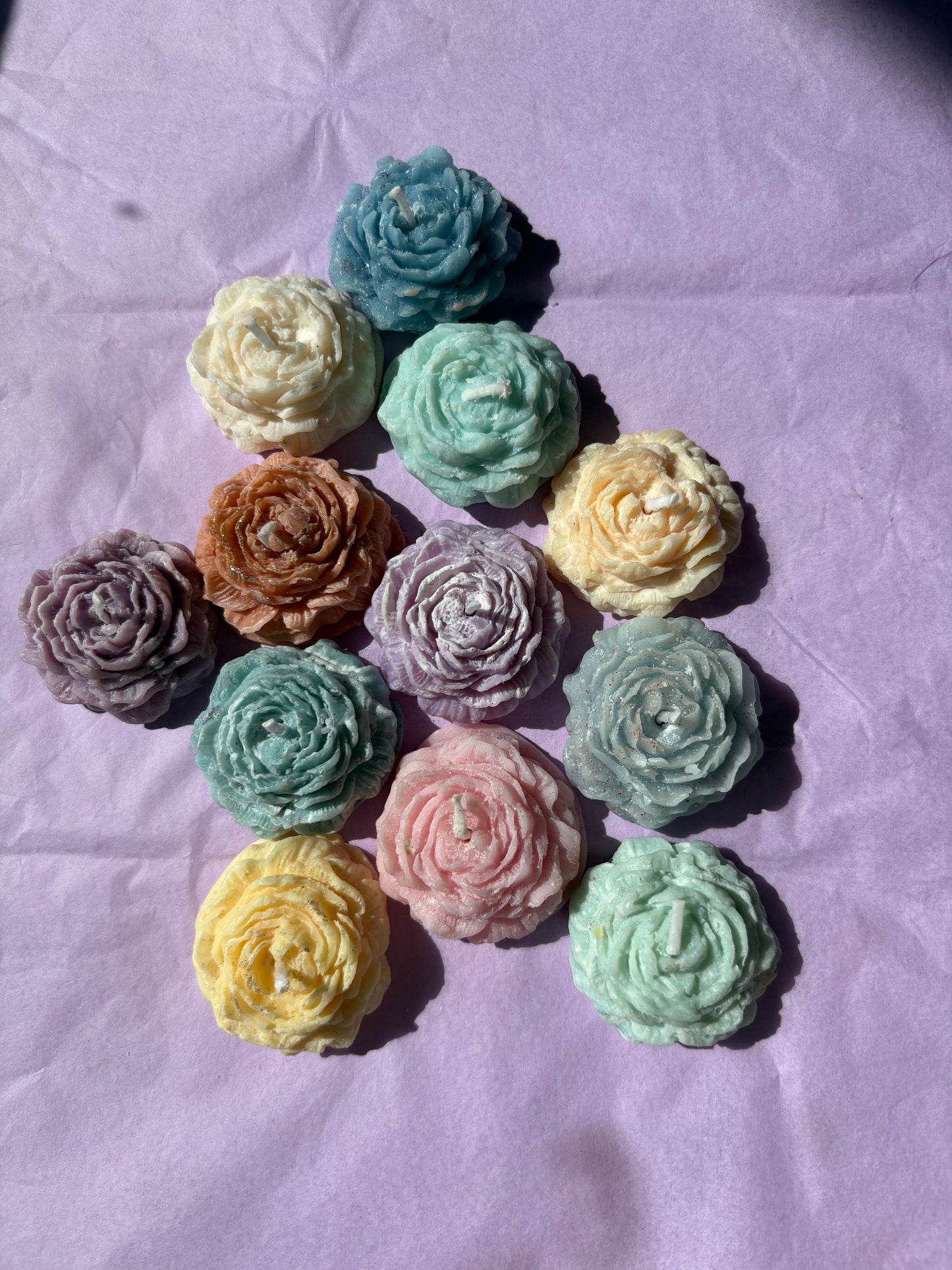 Mini flower candle