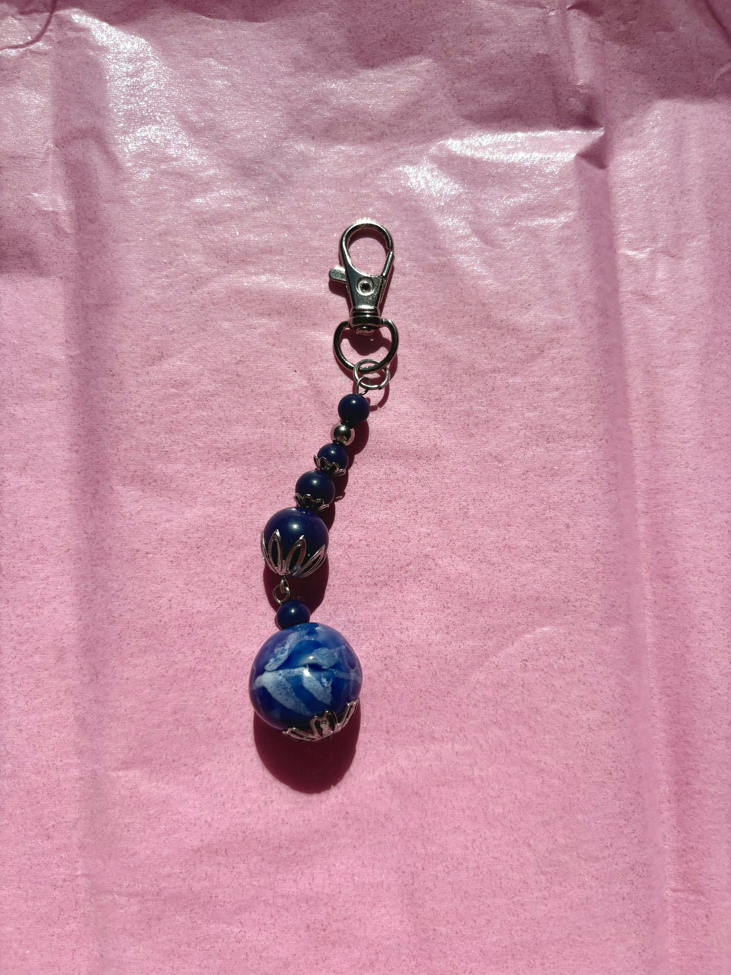 Mini clip keychain | Blue