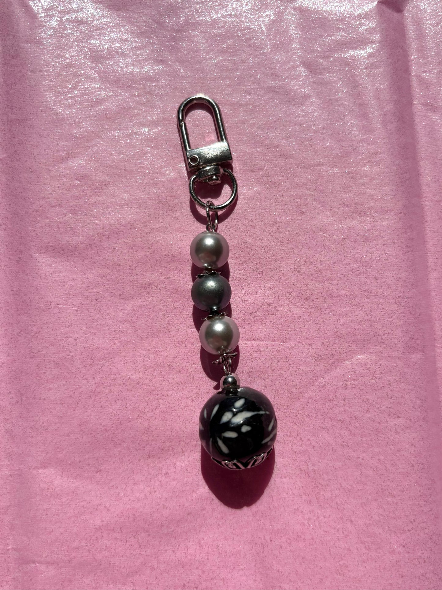 Mini clip keychain | Grey