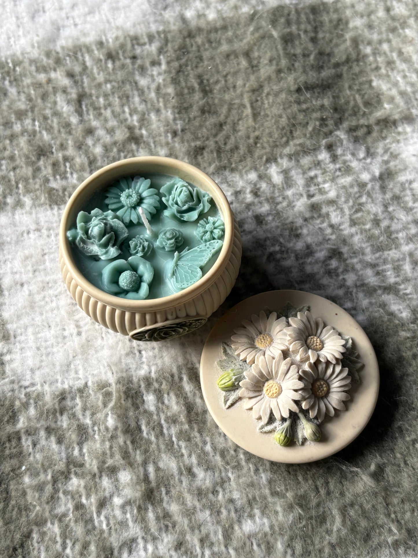 Upcycled mini candle