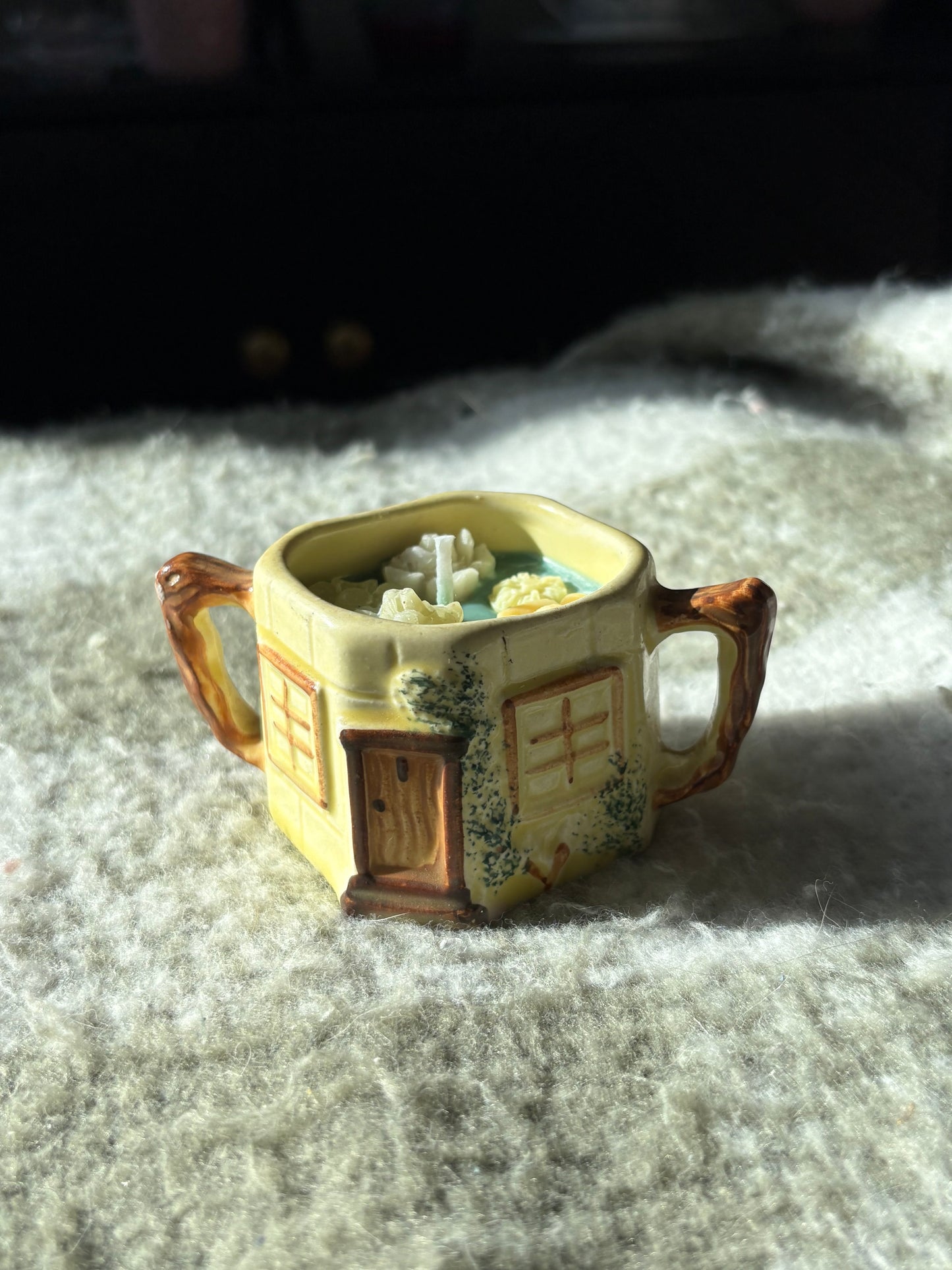 Upcycled mini candle