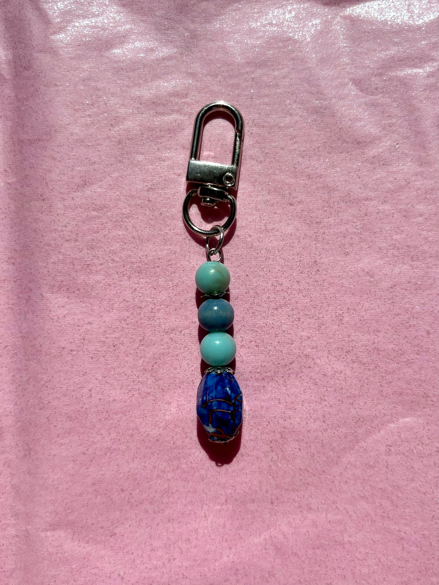 Mini clip keychain | Blue