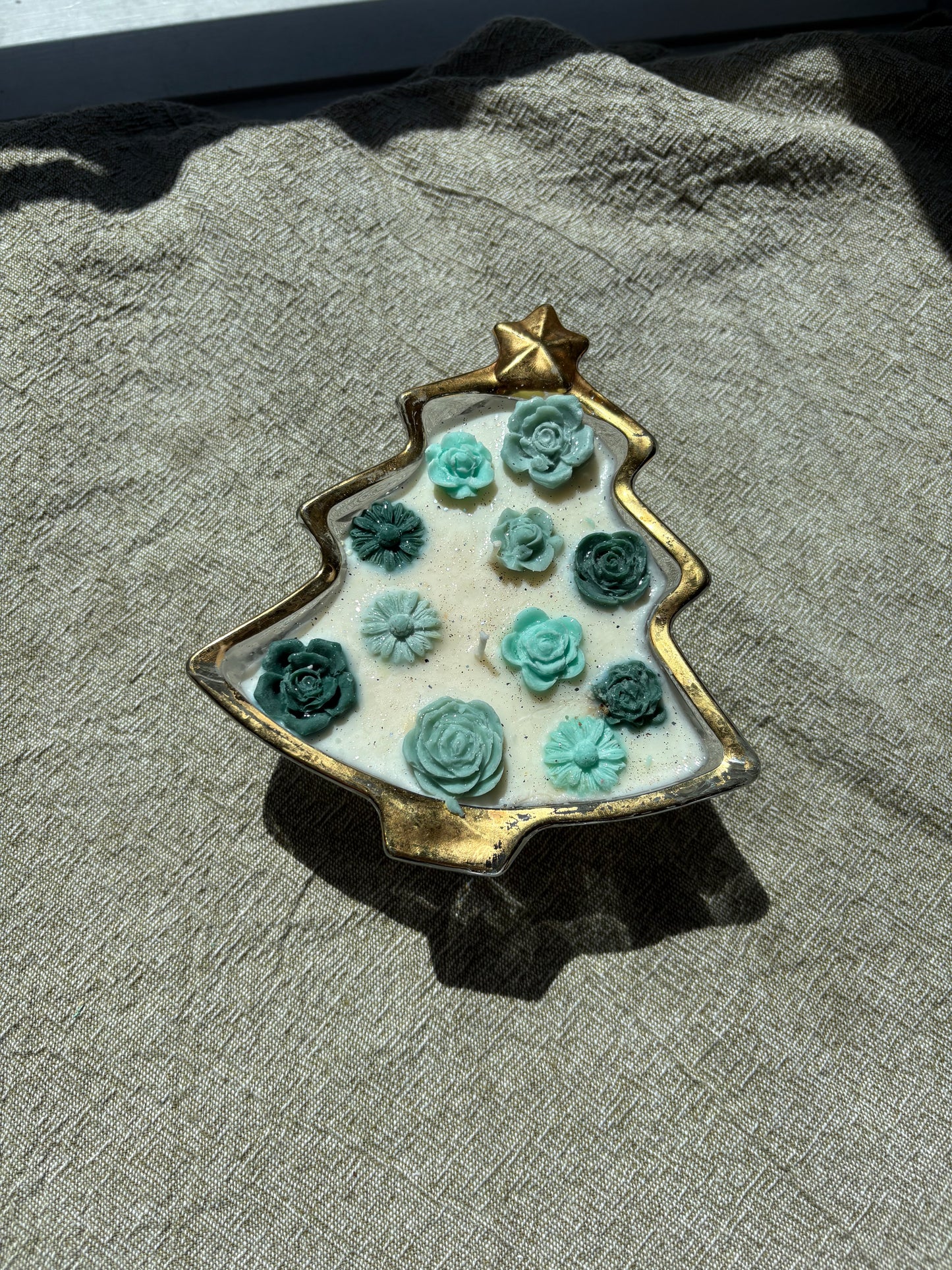 Upcycled Scented Candle | Christmas Tree