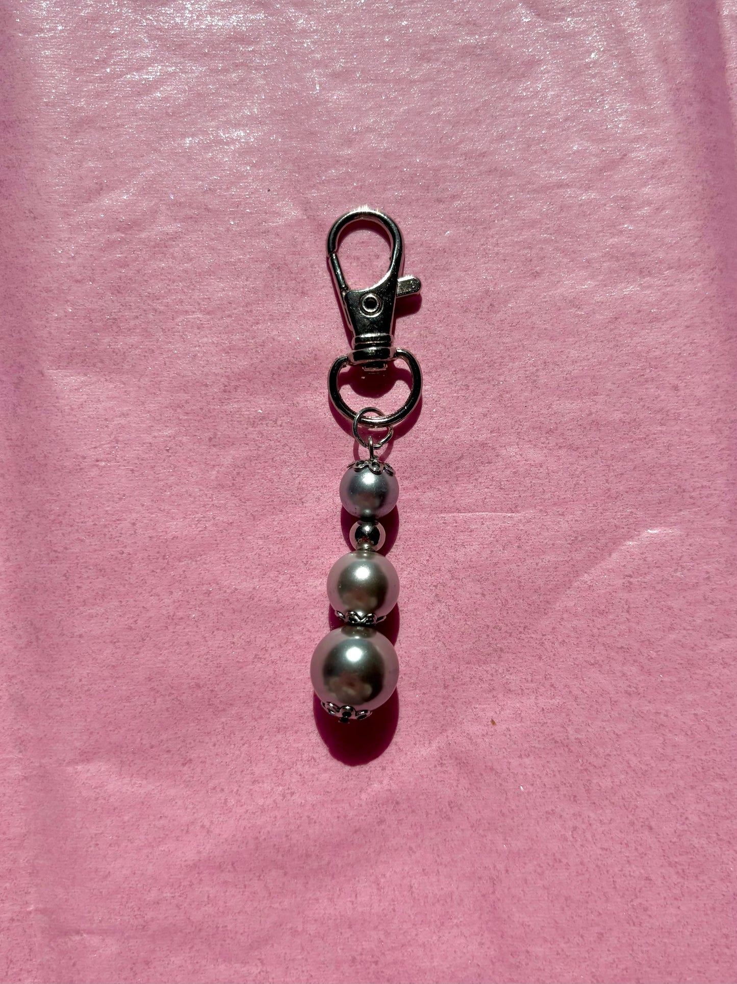 Mini clip keychain | Grey