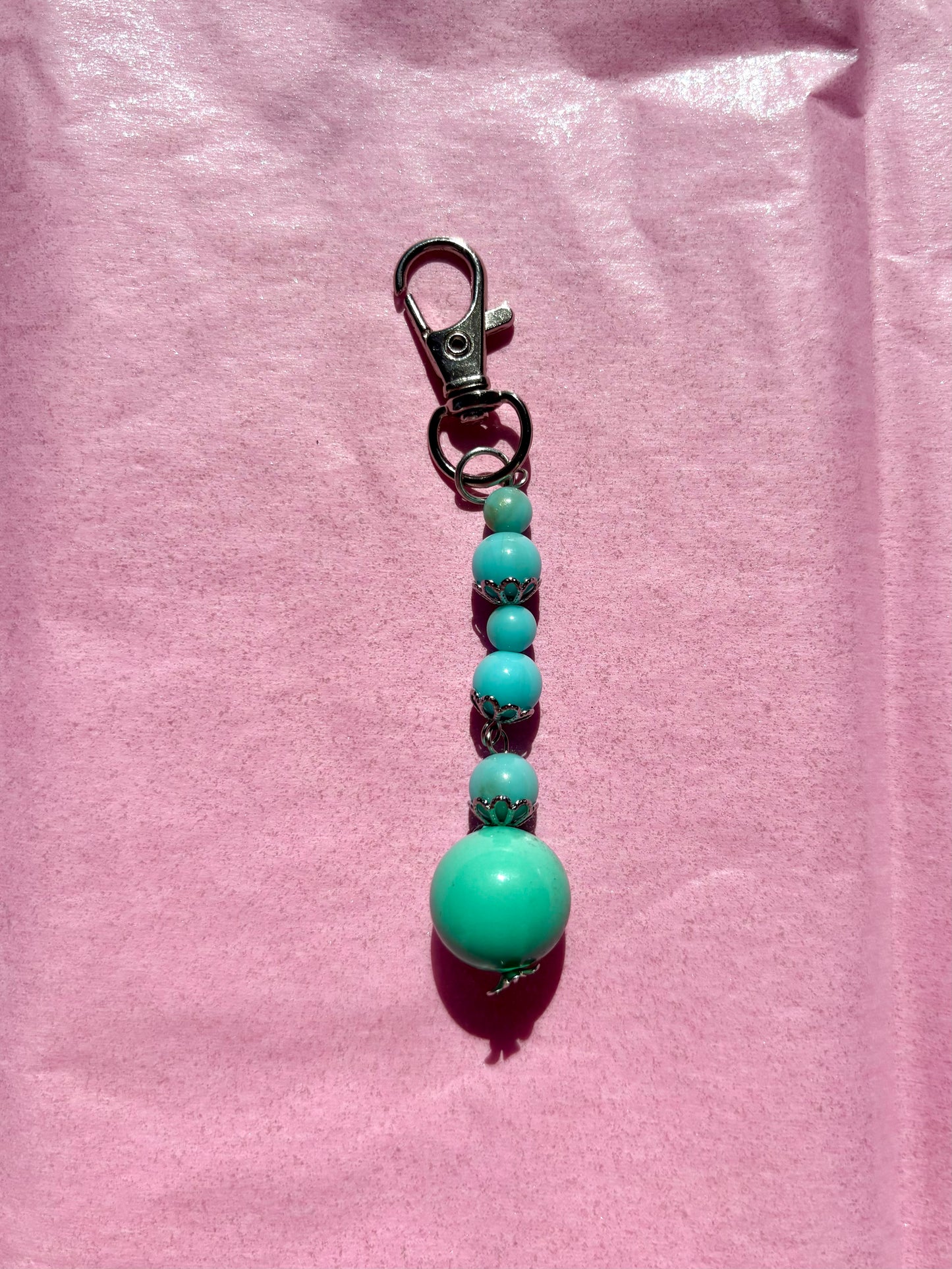 Mini clip keychain | Blue