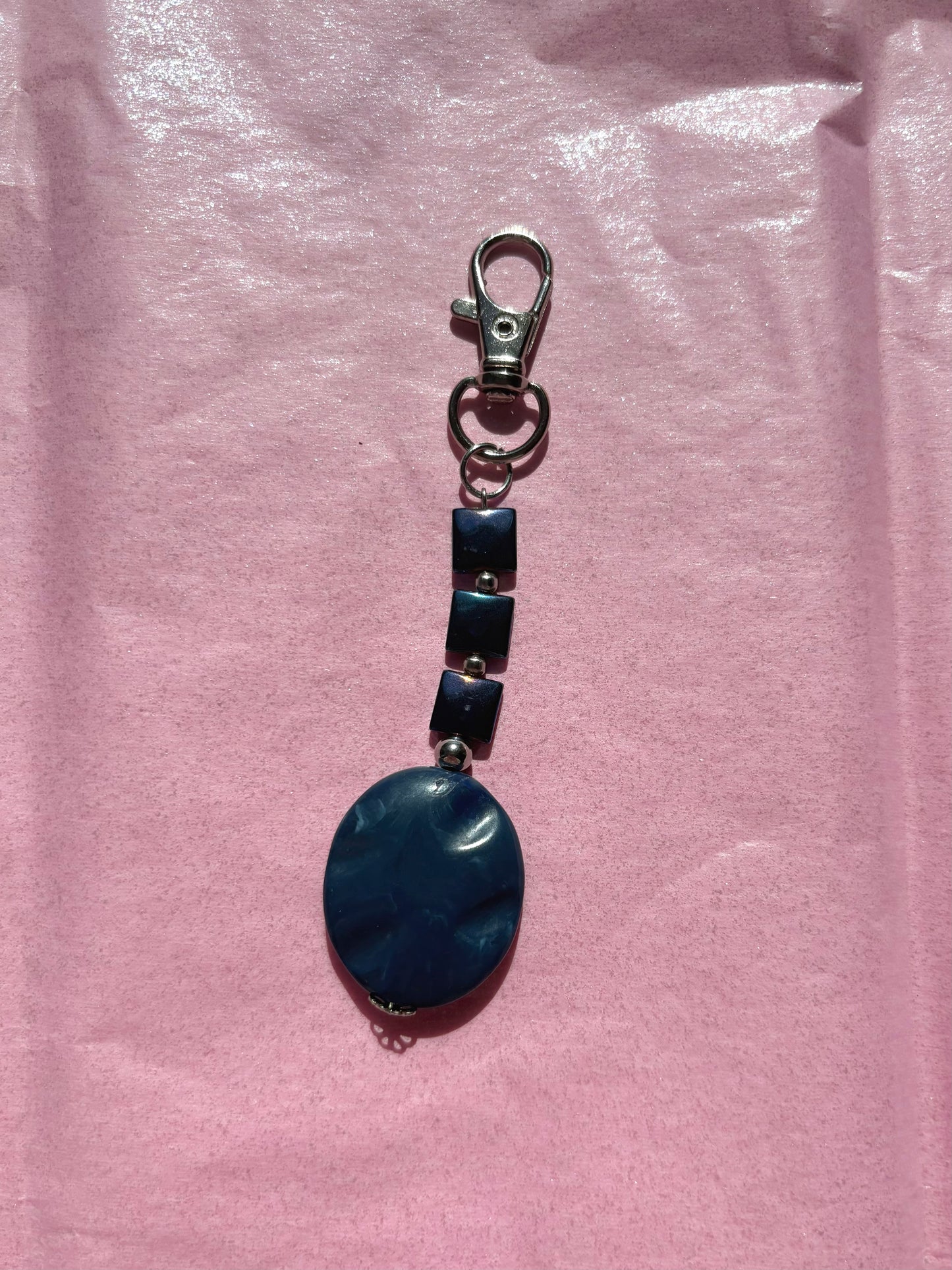 Mini clip keychain | Blue