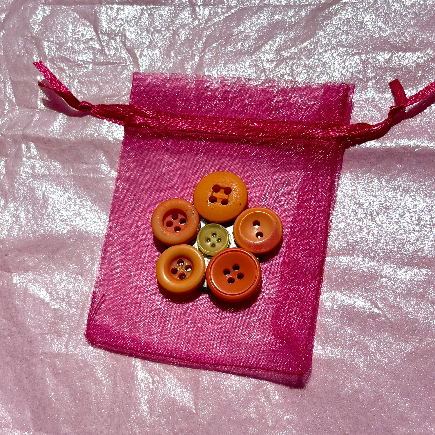 Button Flower Magnets