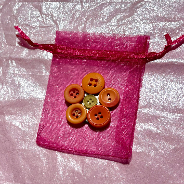 Button Flower Magnets