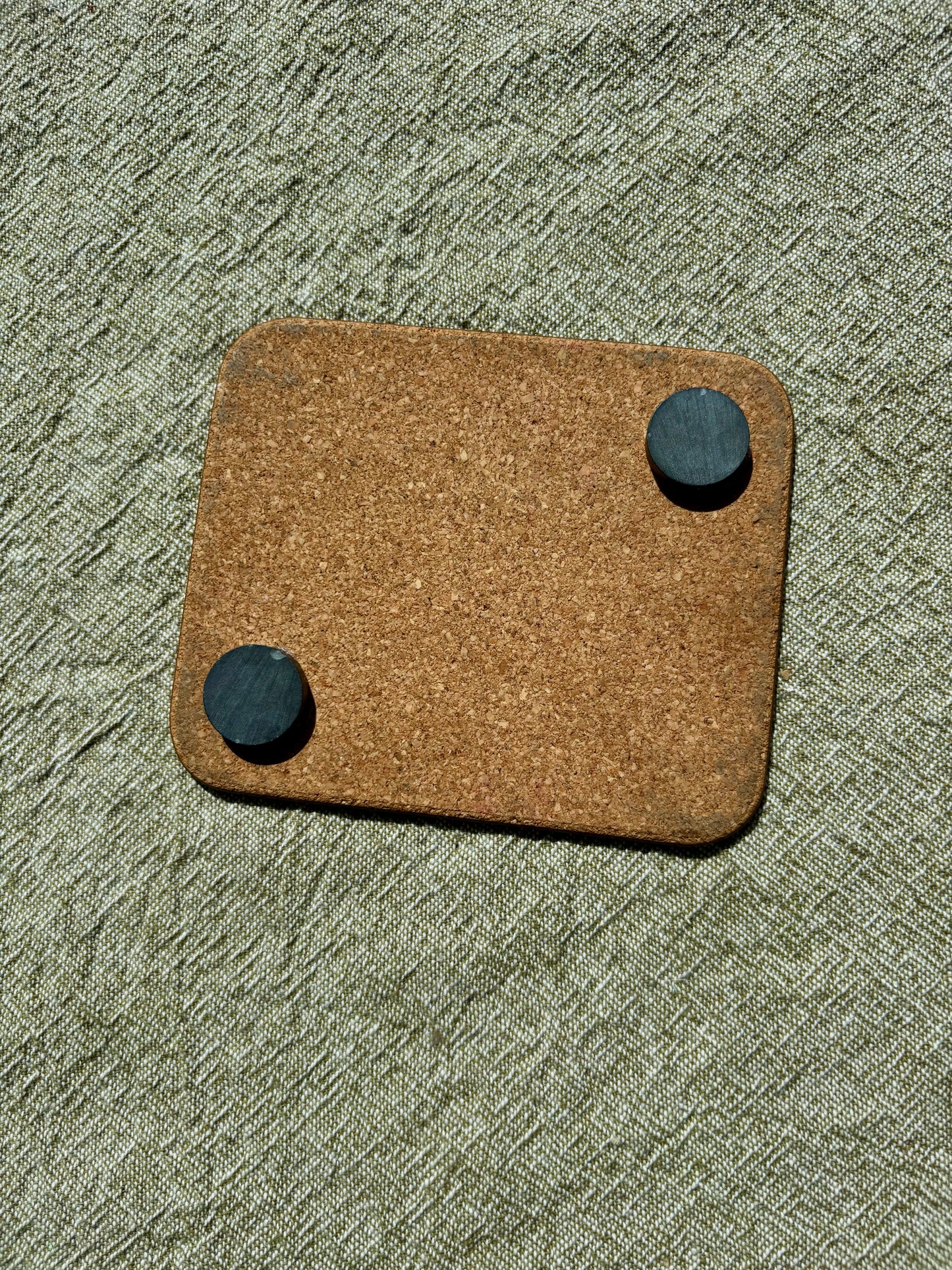 Teddy Bears Cork Upcycled Fridge Magnet