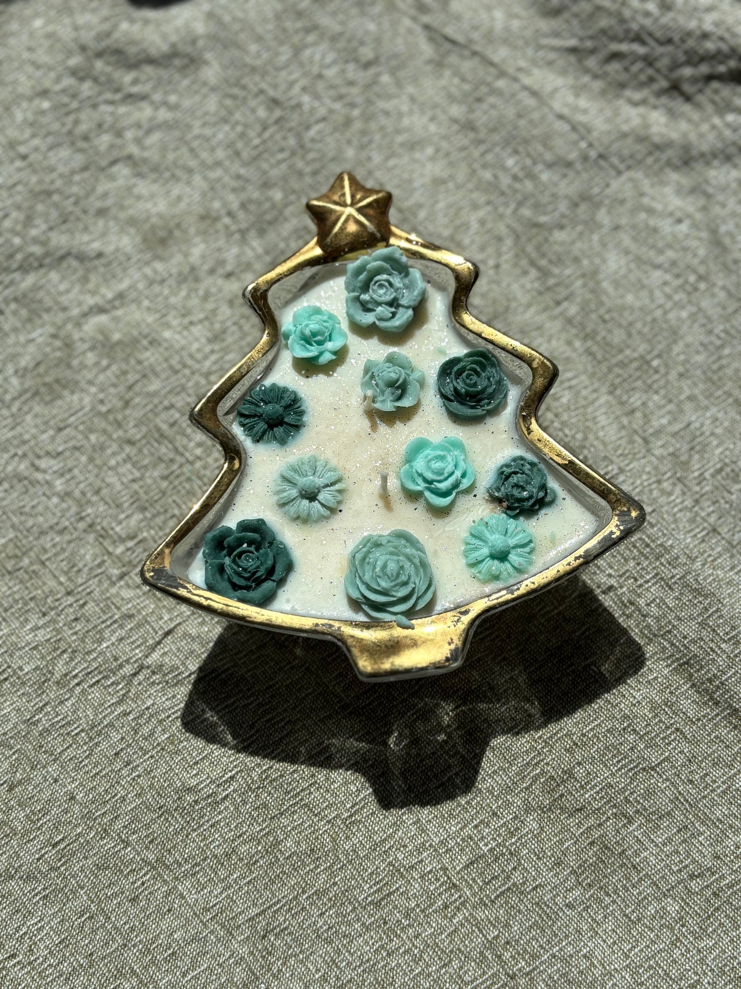 Upcycled Scented Candle | Christmas Tree