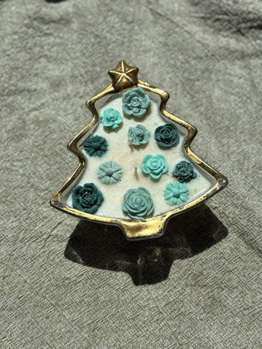 Upcycled Scented Candle | Christmas Tree