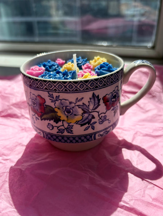 Upcycled Scented Candle | Teacup