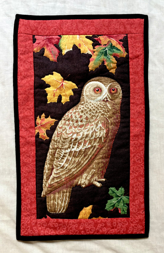 “Owlivia” Handmade Quilt Wall Hanging