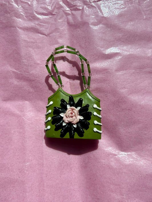Mini Ceramic Handbag Upcycled Magnet