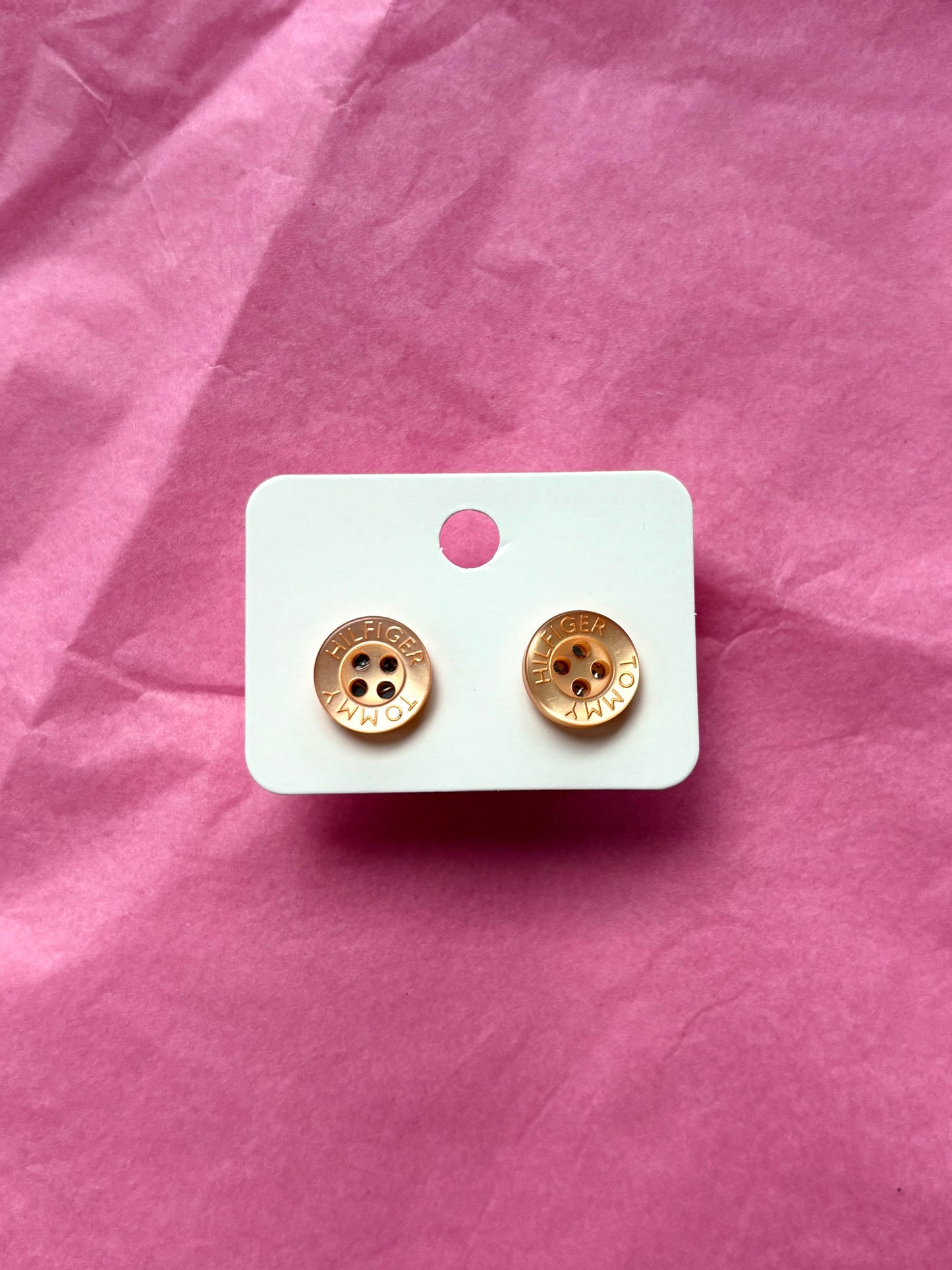 Stainless Steel Stud Button Earrings