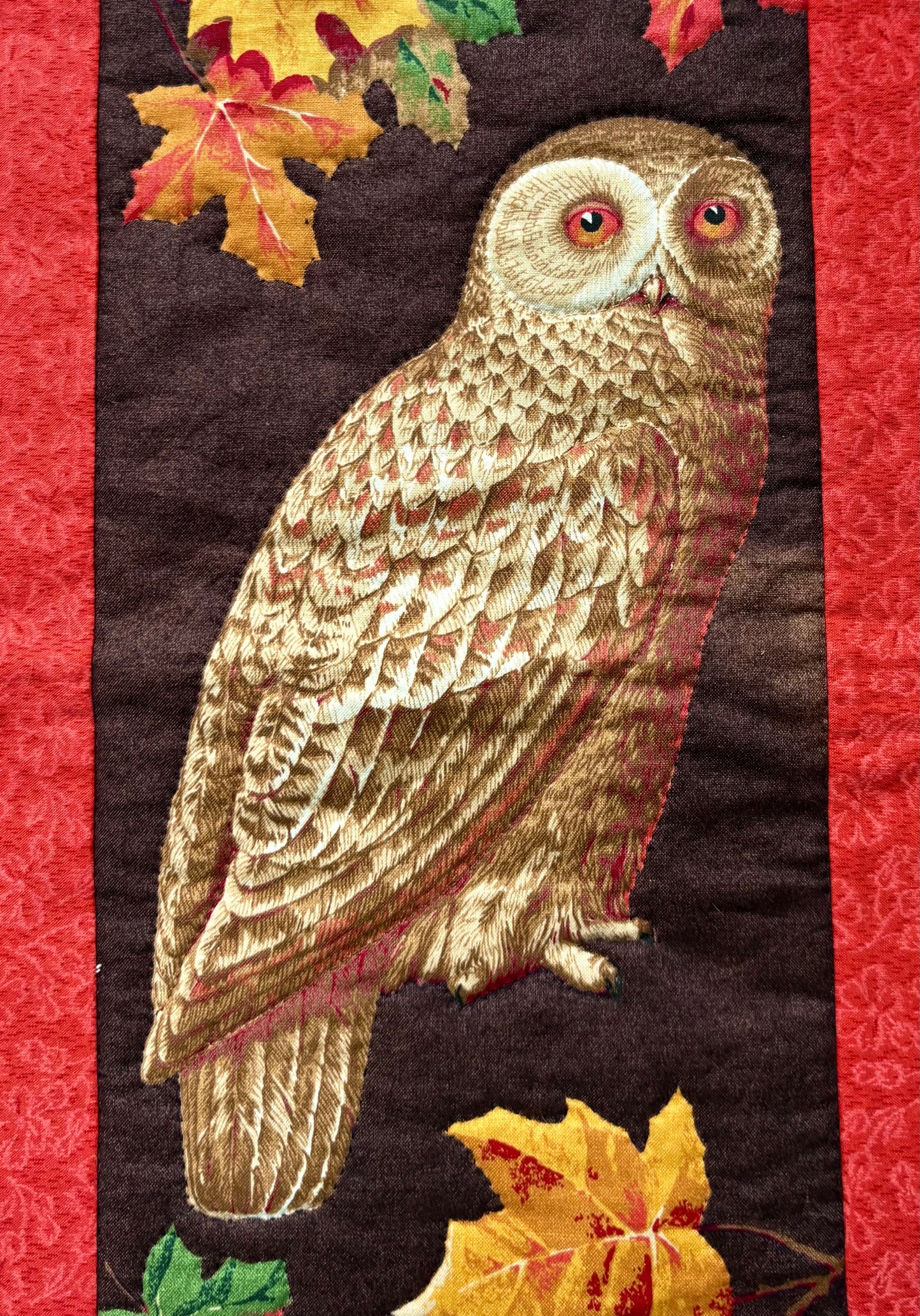 “Owliver and Owlice” Handmade Quilt Wall Hanging
