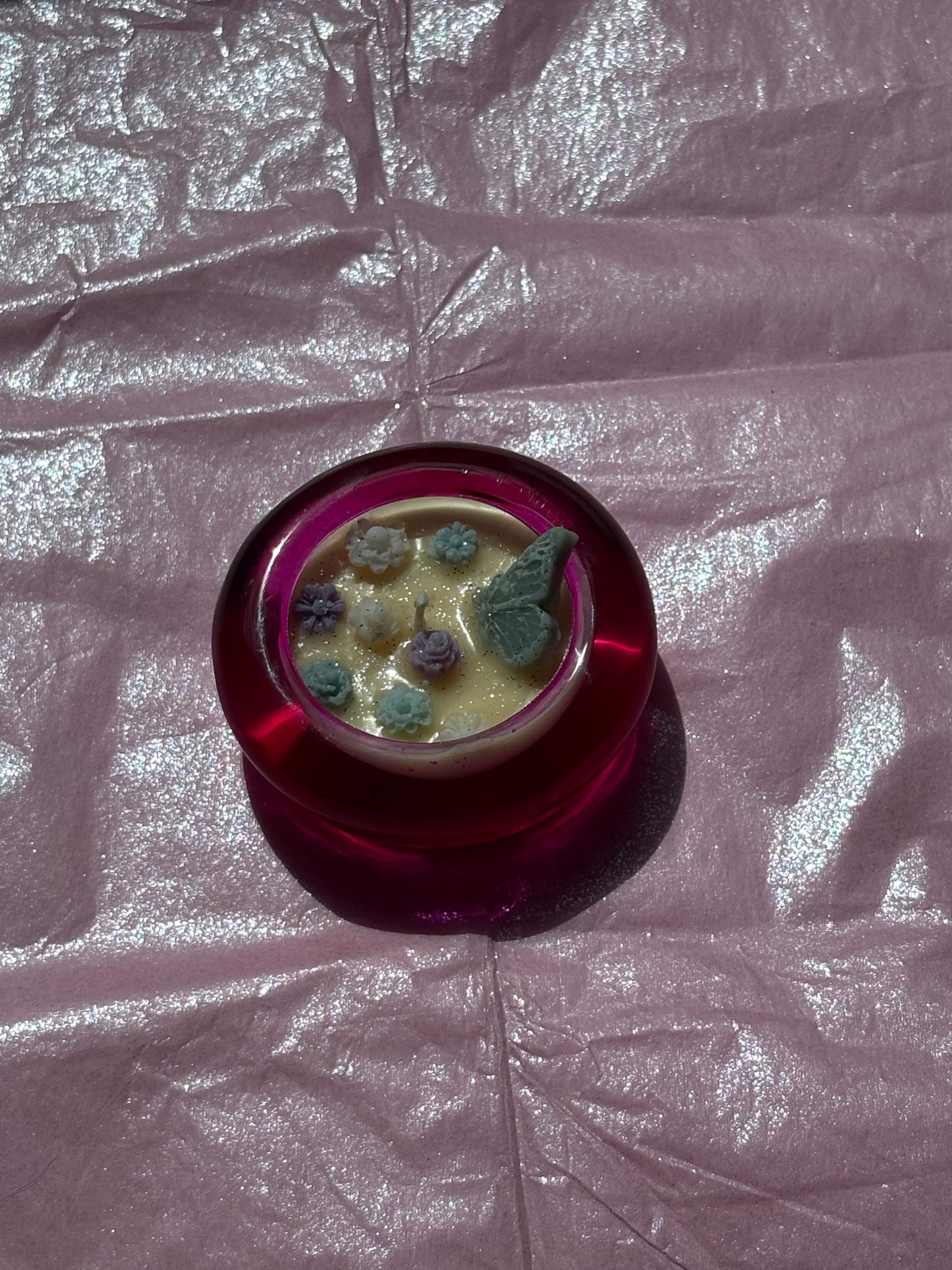 Upcycled Scented Candle | Pink Tealights