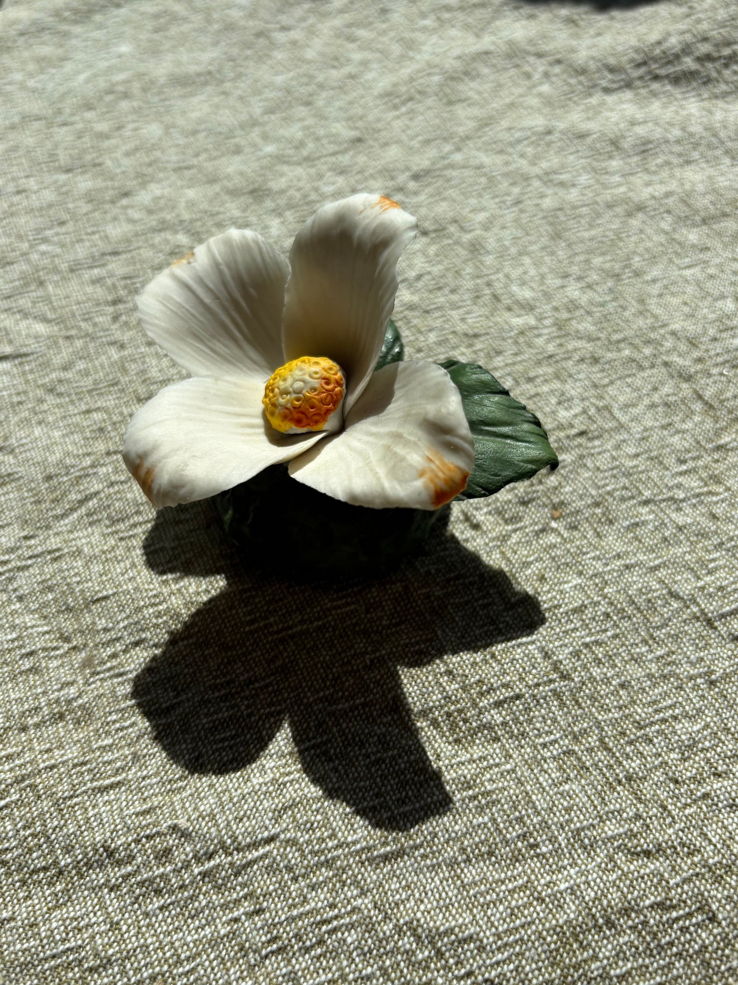 Ceramic Flower Upcycled Fridge Magnet