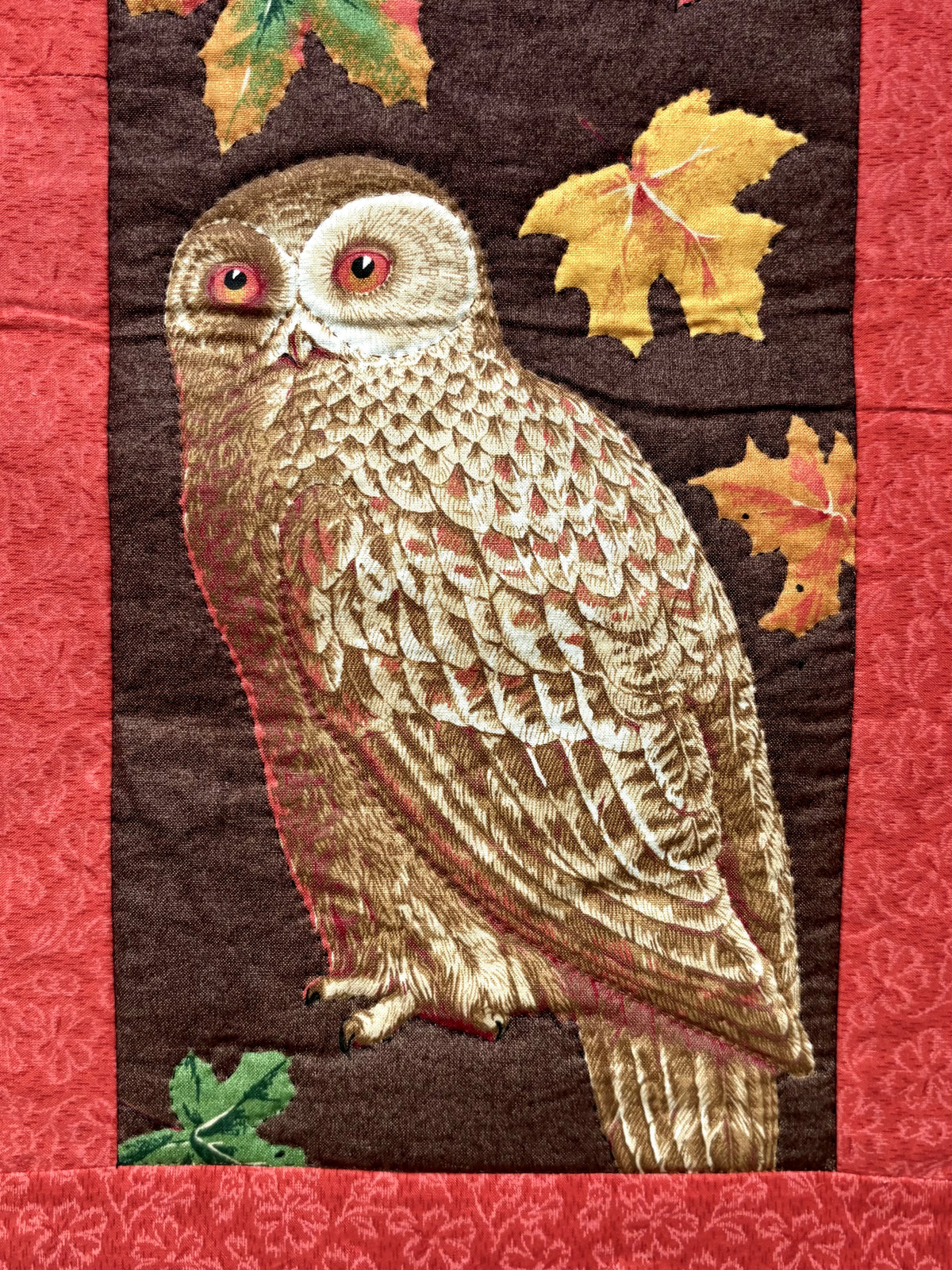 “Owliver and Owlice” Handmade Quilt Wall Hanging