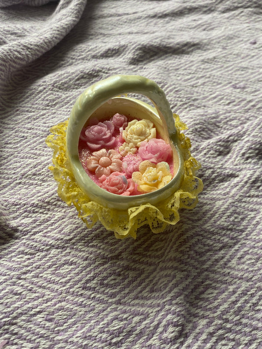 Mini basket candle