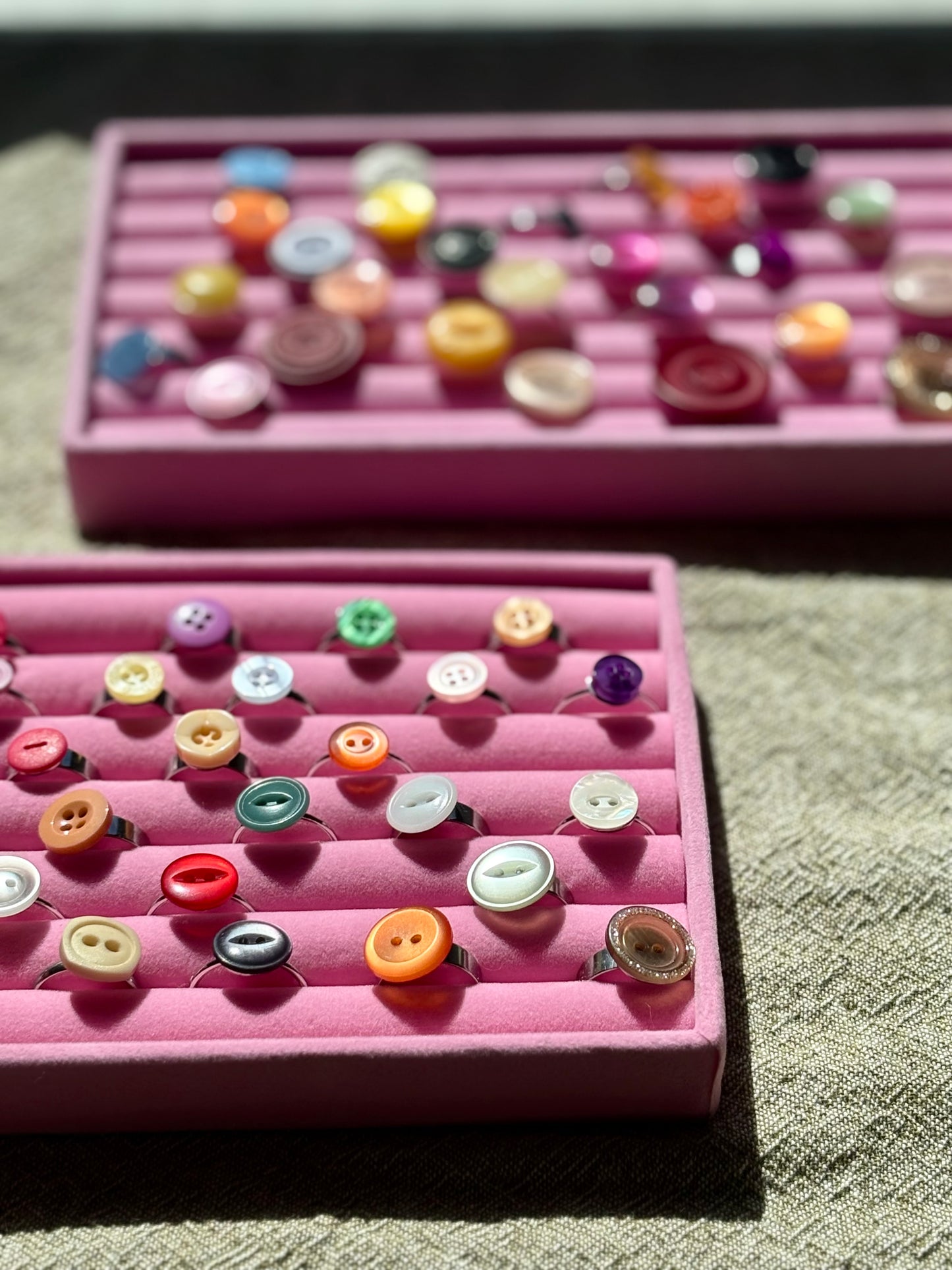 Upcycled Button Ring