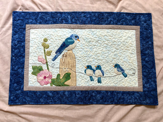“Sitting Pretty” Handmade Quilt Wall Hanging