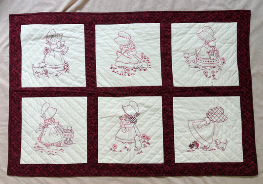 “Red Girls” Handmade Quilt Wall Hanging