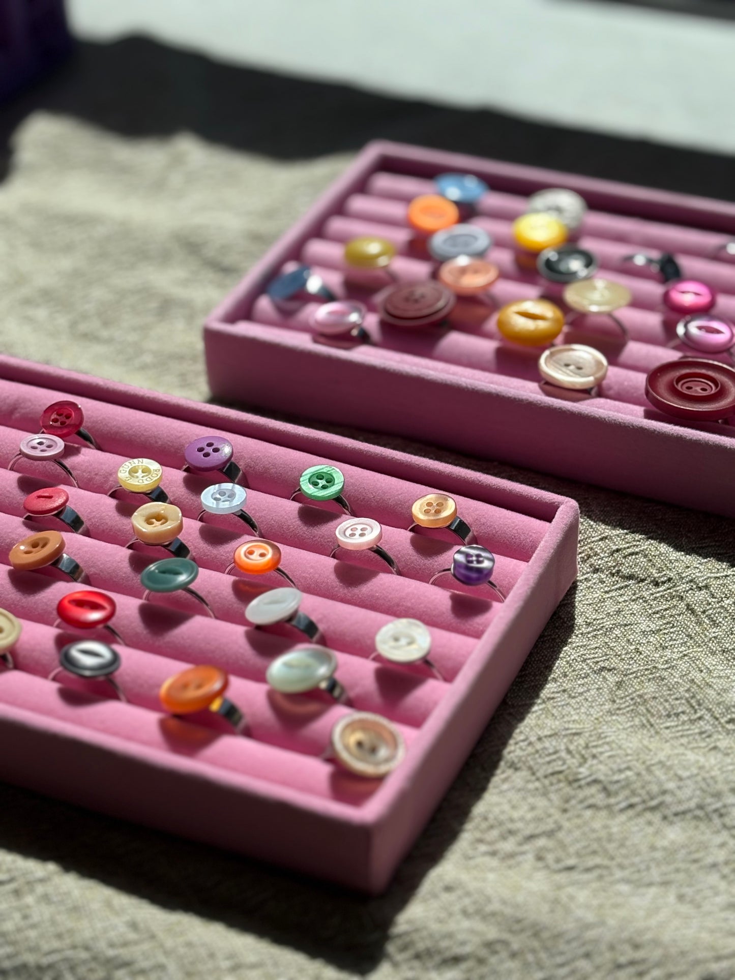 Upcycled Button Ring