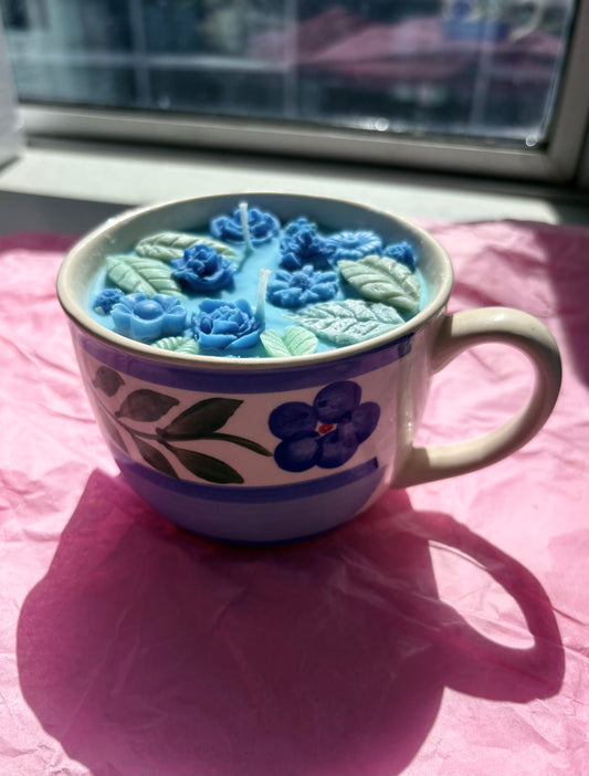 Upcycled Scented Candle | Teacup