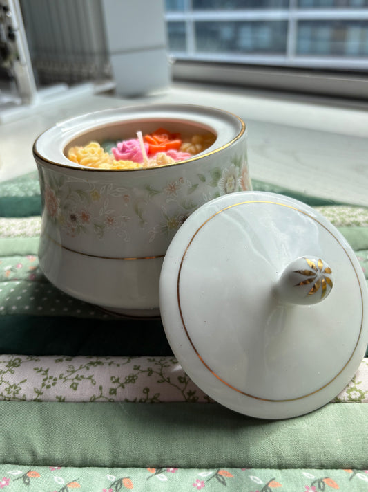 Upcycled Scented Candle | Ceramic Jar