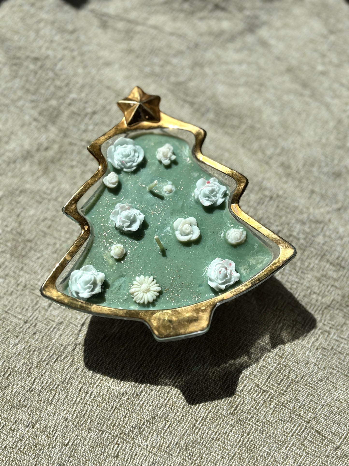 Upcycled Scented Candle | Christmas Tree