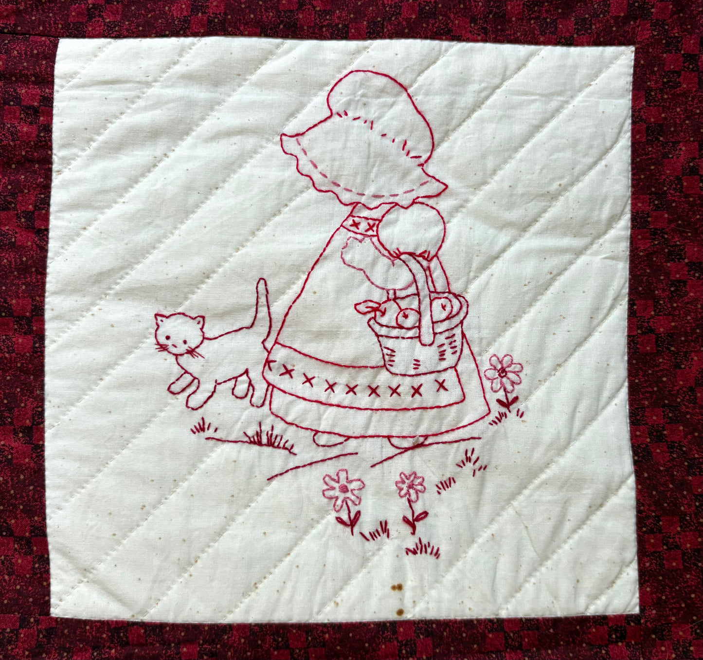 “Red Girls” Handmade Quilt Wall Hanging