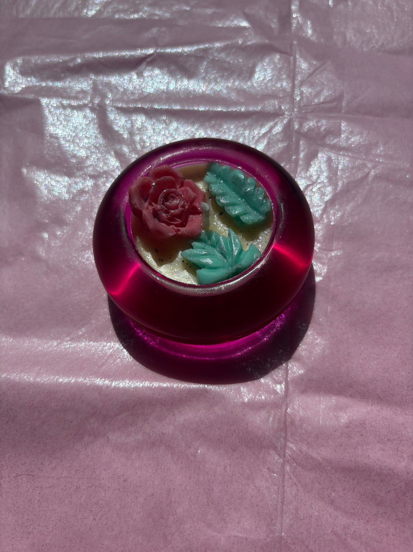 Upcycled Scented Candle | Pink Tealights