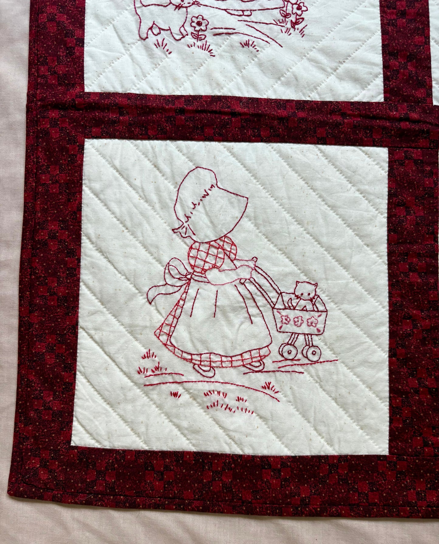 “Red Girls” Handmade Quilt Wall Hanging