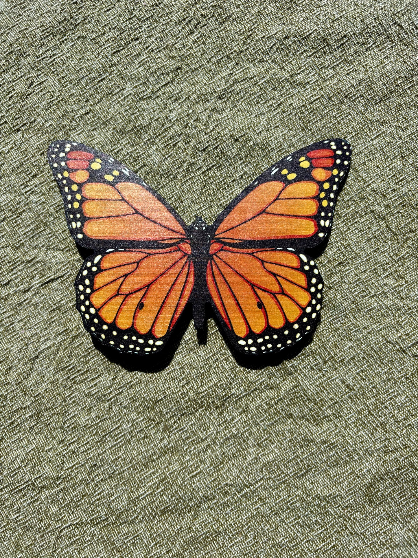 Monarch Butterfly Upcycled Fridge Magnet