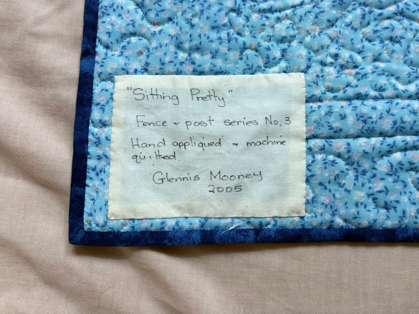 “Sitting Pretty” Handmade Quilt Wall Hanging