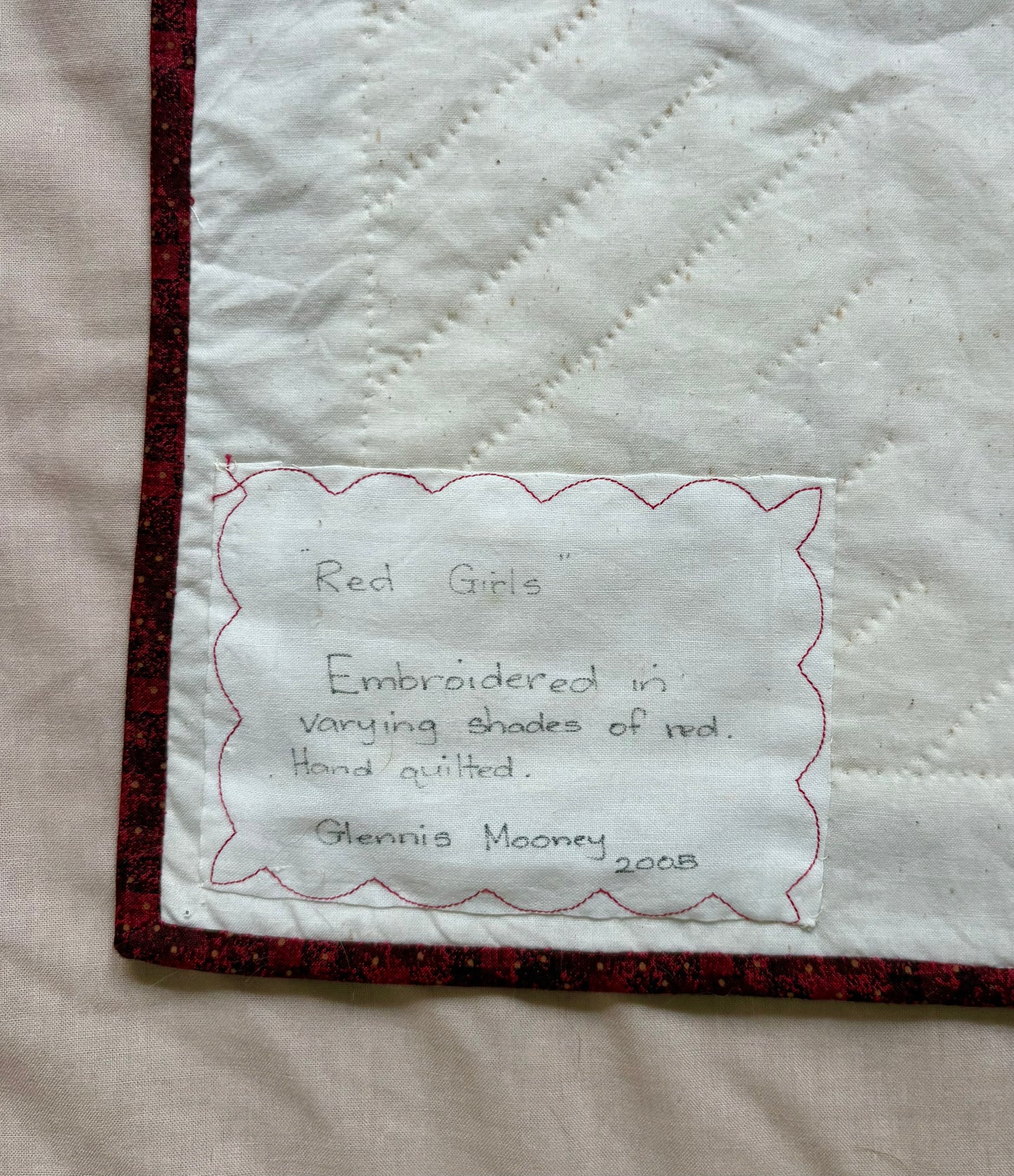 “Red Girls” Handmade Quilt Wall Hanging