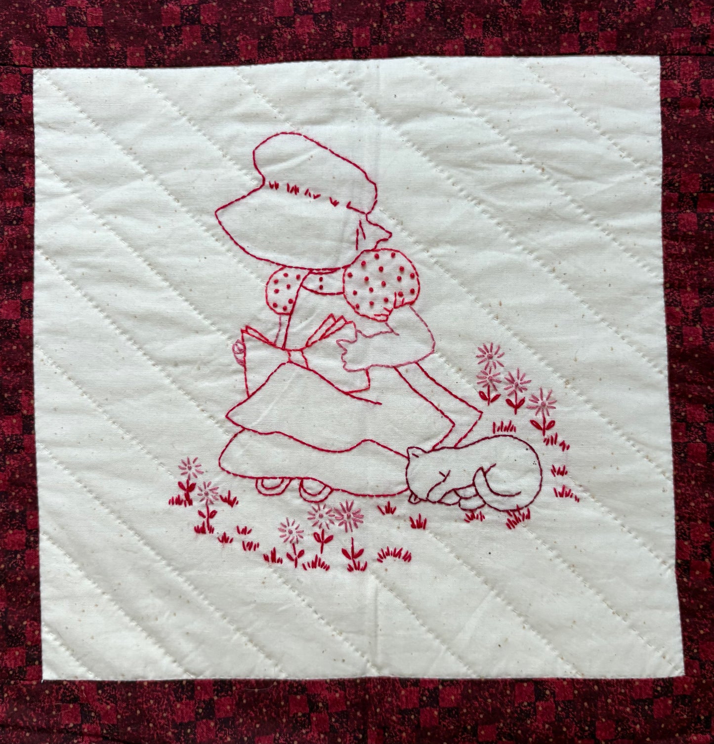 “Red Girls” Handmade Quilt Wall Hanging