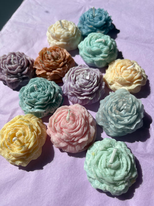 Mini flower candle