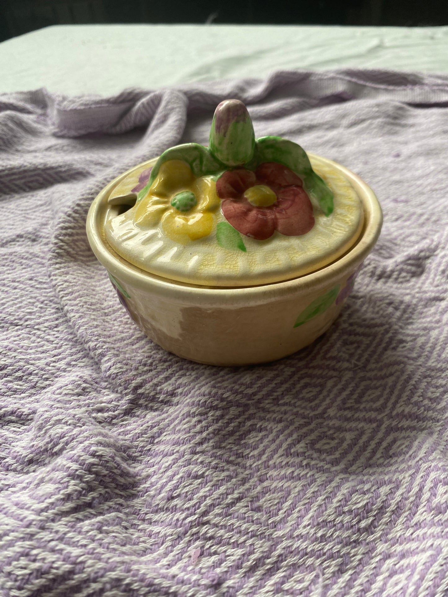 Flower basket candle
