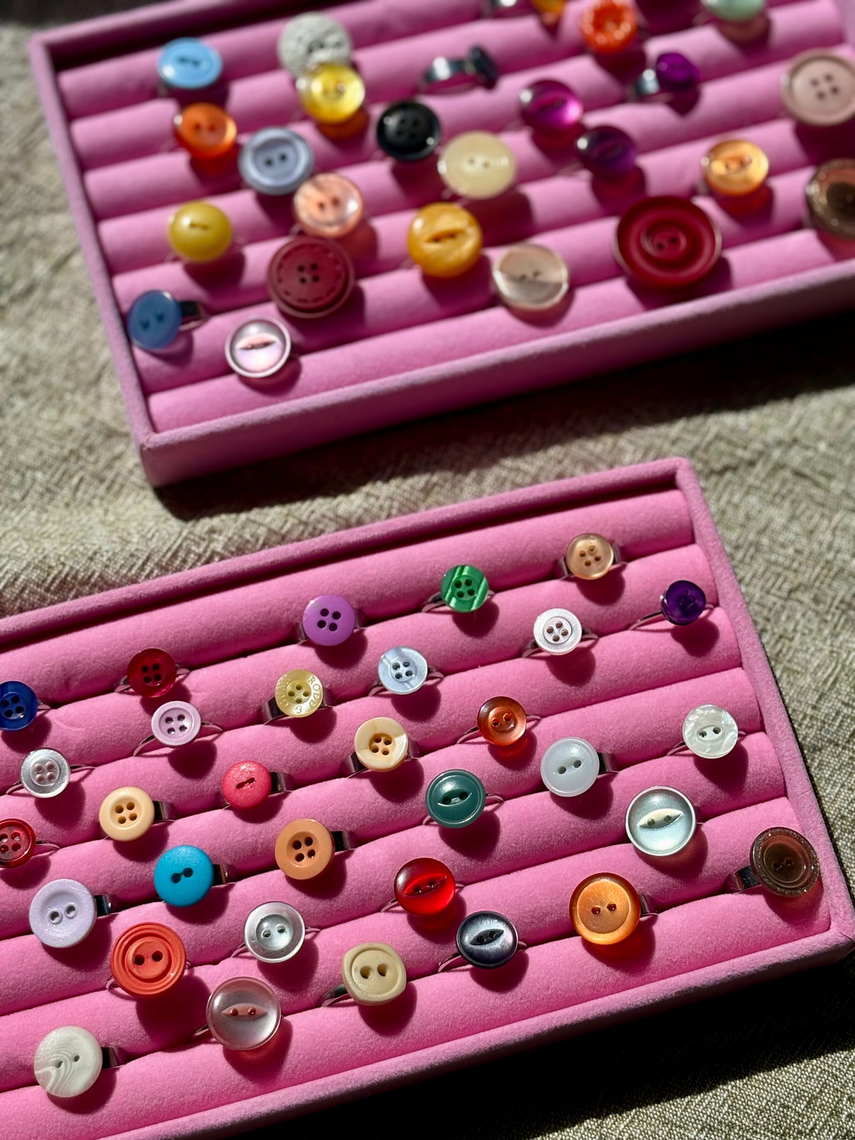 Programmable Button Ring Upcycled Button Ring – Rebloom